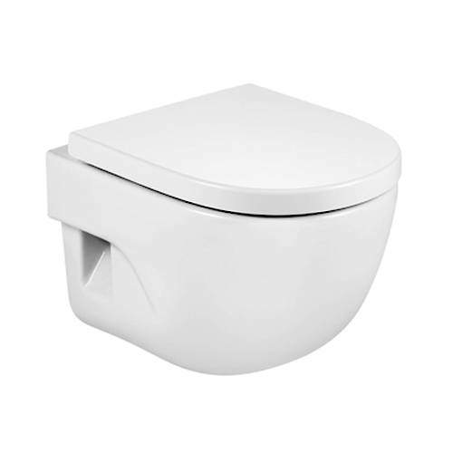 Roca Toilets Meridian-N Compact Wall Hung Toilet Pan & Seat.