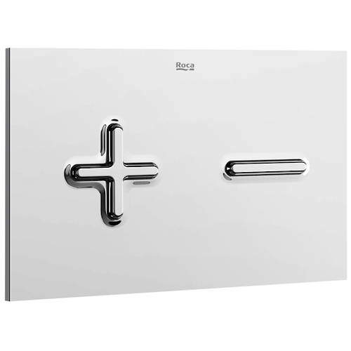 Roca Panels PL6 Dual Flush Operating Panel For Cisterns (Chrome).