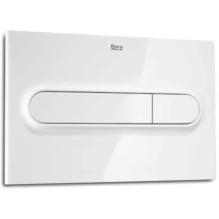 Roca Panels PL1 Dual Flush Operating Panel For Cisterns (White).