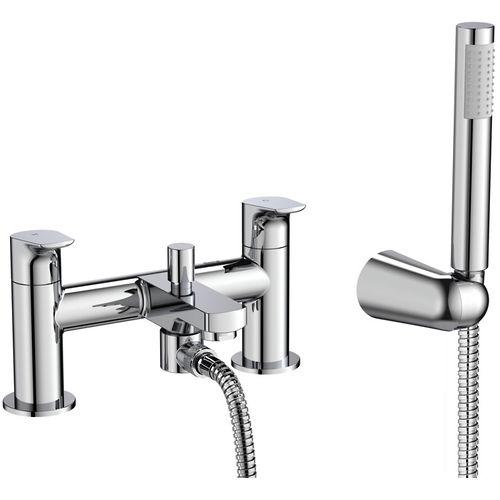 Roca Atlas Bath Shower Mixer Tap With Kit (Chrome).