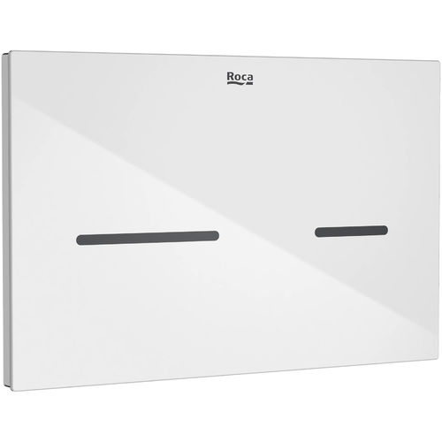 Roca Panels EP3 (DUPLO ONE) - Dual Flush Plate With Sensor (Touchless, White Glass)