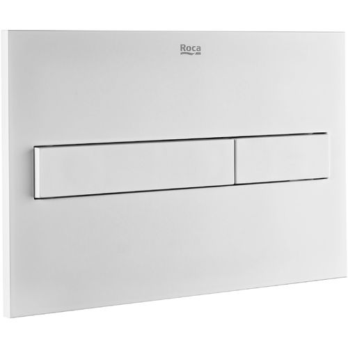Roca Panels PL7 (DUPLO ONE) - Dual Flush Plate (Matt White)