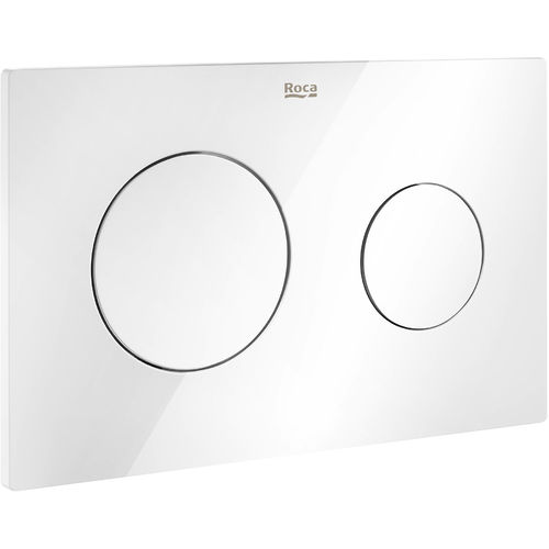 Roca Panels PL10 (DUPLO ONE) - Dual Flush Plate (Gloss White)