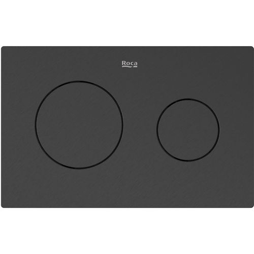 Roca Panels PL10 (DUPLO ONE) - Dual Flush Plate (Brushed Titanium Black)