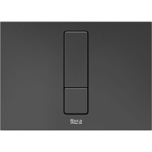 Roca Panels PS4 (DUPLO S) - Dual Flush Plate (Brushed Titanium Black)