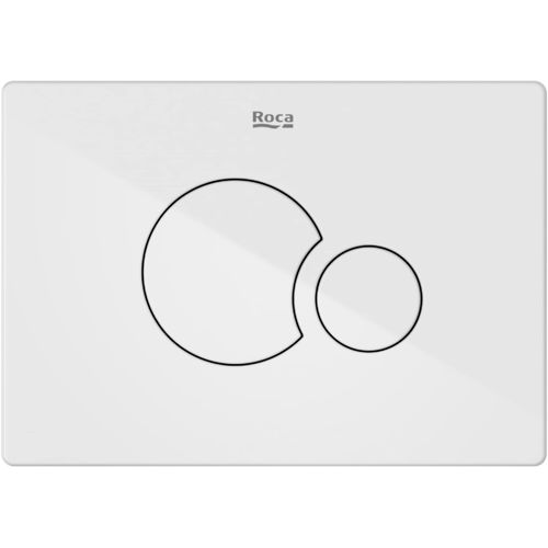 Roca Panels PS5 (DUPLO S) - Dual Flush Plate (Matt White)