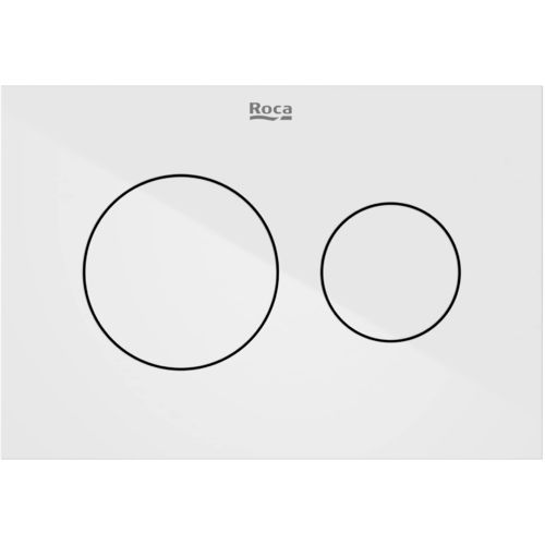 Roca Panels PS3 (DUPLO S) - Dual Flush Plate (White)