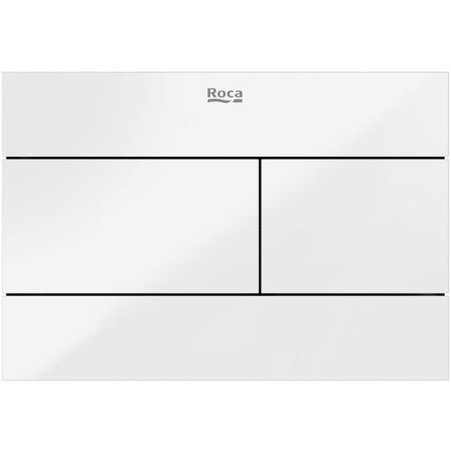 Roca Panels PS2 (DUPLO S) - Dual Flush Plate (Crystal White)