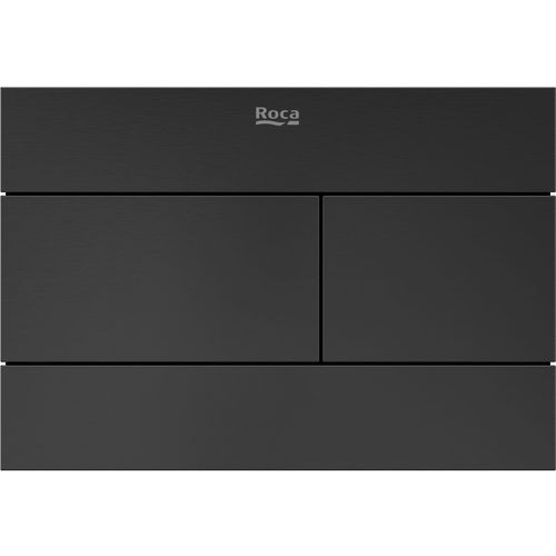 Roca Panels PS2 (DUPLO S) - Dual Flush Plate (Brushed Titanium Black)