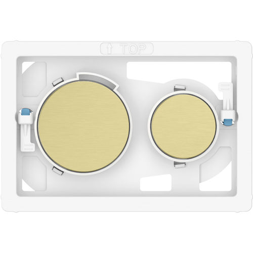 Roca Panels PS3 (DUPLO S) - Dual Flush Buttons Only (Brushed Brass)