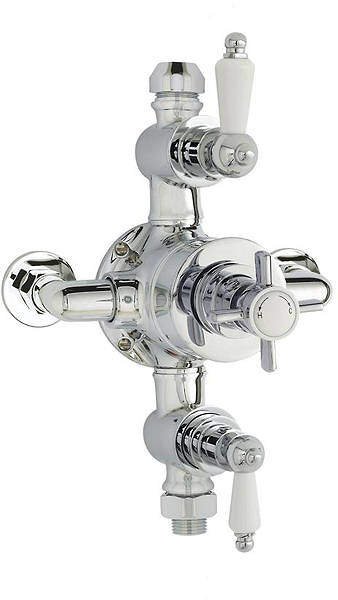 Nuie Showers Triple Exposed Thermostatic Shower Valve (Chrome).
