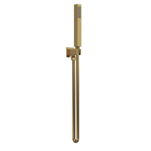 Nuie Showers Shower Handset, Hose & Bracket Outlet (Brushed Brass).