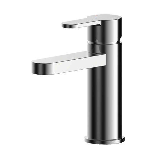 Nuie Arvan Eco Basin Mixer Tap With Push Button Waste (Chrome).