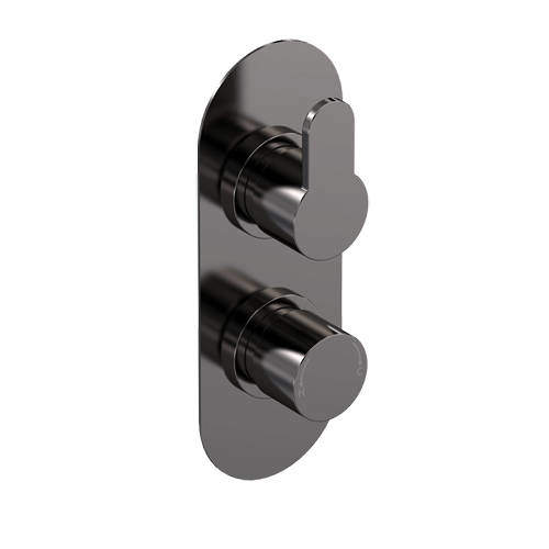 Nuie Arvan Concealed Thermostatic Shower Valve (1 Outlet, Br Gun Metal).