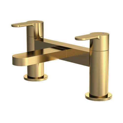 Nuie Arvan Bath Filler Tap (Brushed Brass).