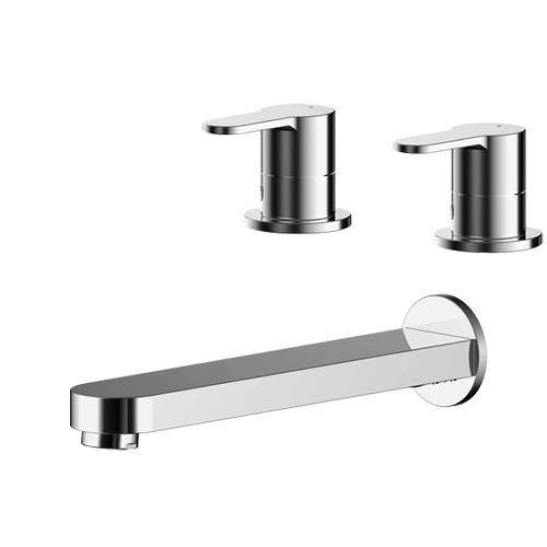 Nuie Arvan 3/4" Side Valves & Bath Spout (Chrome).