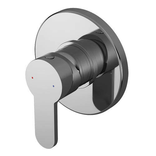 Nuie Arvan Concealed Manual Shower Valve (1 Outlet, Chrome).