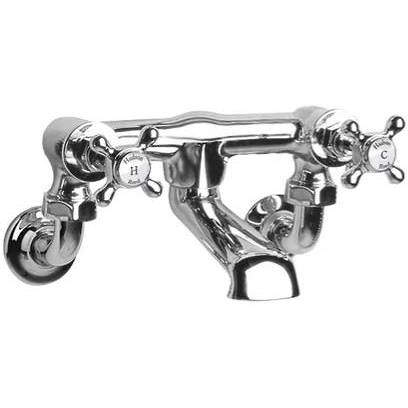 Hudson Reed Topaz Wall Mounted Bath Filler Tap (White & Chrome).