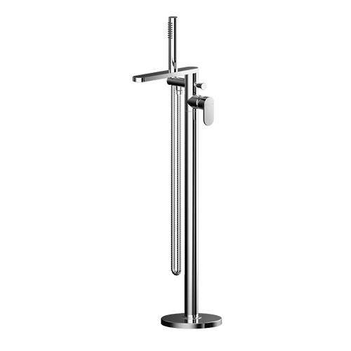 Nuie Binsey Floor Standing Bath Shower Mixer Tap (Chrome).