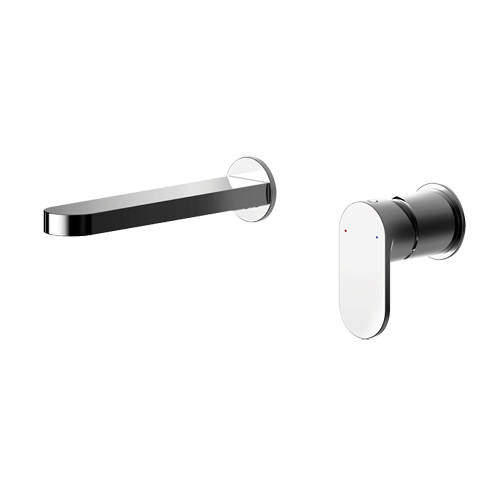 Nuie Binsey Wall Mounted Basin Mixer Tap (Chrome).
