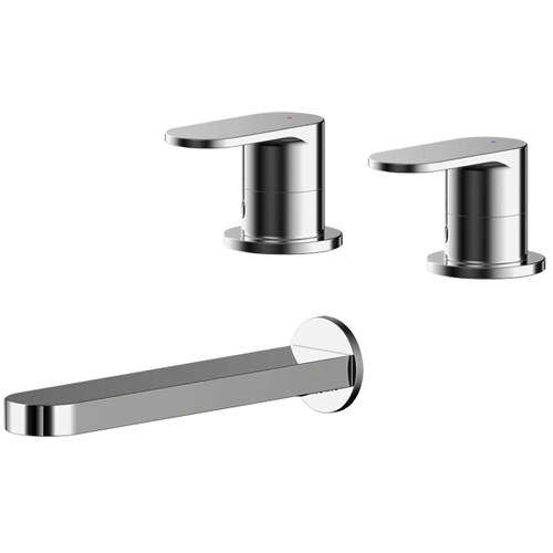 Nuie Binsey 3/4" Side Valves & Bath Spout (Chrome).