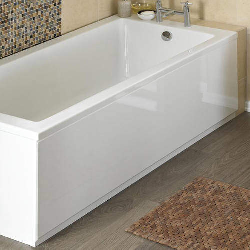 Crown Bath Panels Side Bath Panel (High Gloss White, 1500mm).