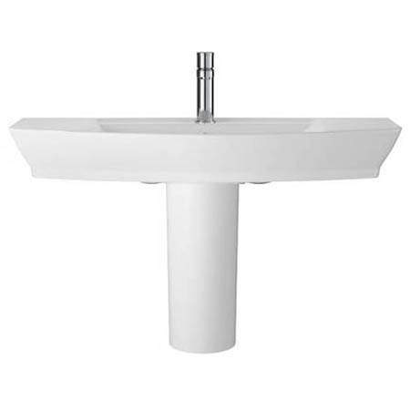 Hudson Reed Ceramics Maya Basin & Semi Pedestal 850mm.