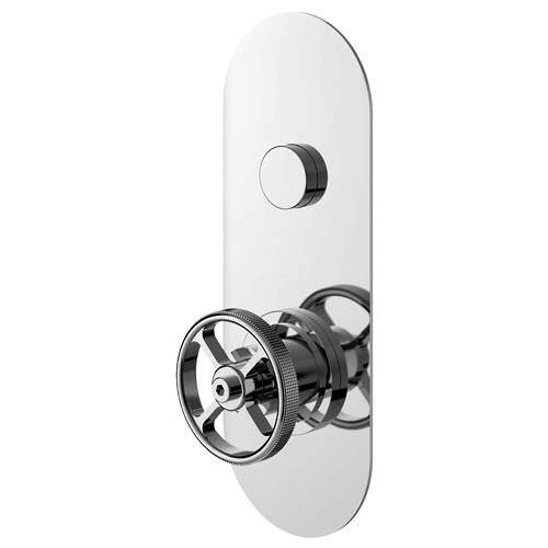 HR Revolution Push Button Shower Valve With Industrial Handle (1 Outlet).