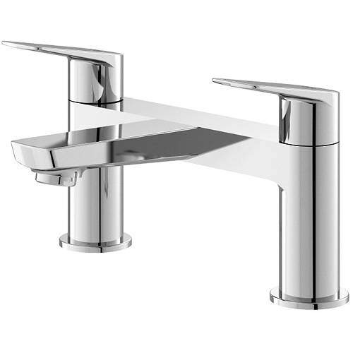 HR Drift Bath Filler Tap With Lever Handles (Chrome).