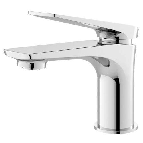 HR Drift Mono Basin Mixer Tap With Push Button Waste (Chrome).