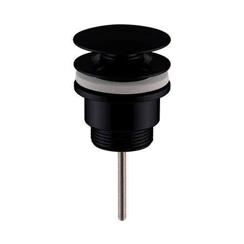 Wastes Universal Push Button Basin Waste (Matt Black).