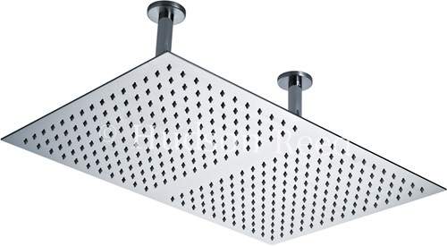 Component Rectangular Shower Head (Stainless Steel). 600x400mm.