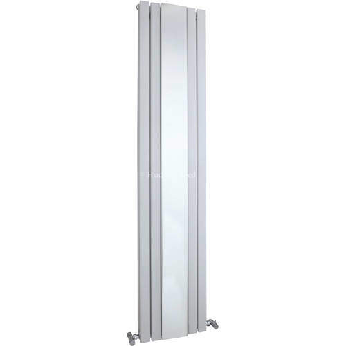 Hudson Reed Radiators Sloane Mirror Radiator (White). 381x1800mm.