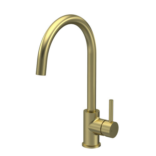 Nuie Lachen Mono Kitchen Tap With Lever Handle (Brushed Brass).