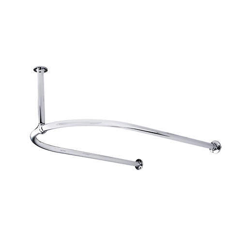 Nuie Specialist 1/2 Shower Curtain Ring (Chrome).