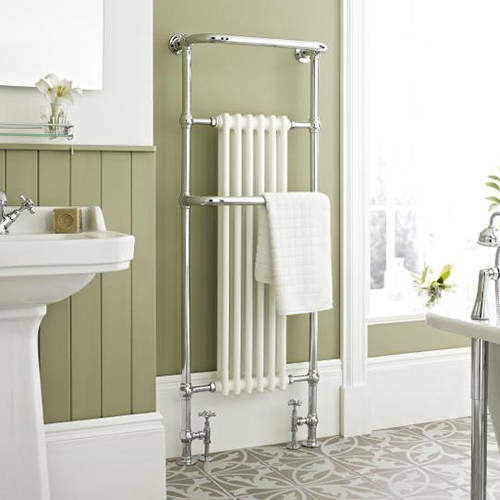 HR Traditional Brampton Traditional Towel Radiator H1500 x W575 (Chrome).