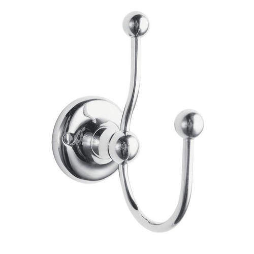 Style Selections Bailey Chrome Double-Hook Wall Mount Towel Hook in the Towel  Hooks department at