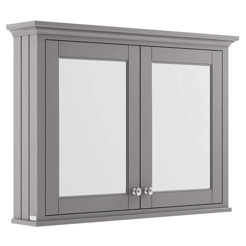 Old London Furniture Mirror Bathroom Cabinet 1050mm (Storm Grey).