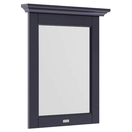 Old London Furniture Flat Mirror & Frame 600mm (Twilight Blue).