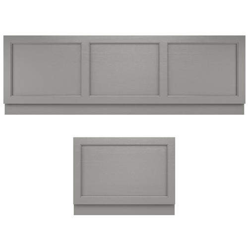 Old London Furniture Bath Panel Pack, 1700x700mm (Storm Grey).