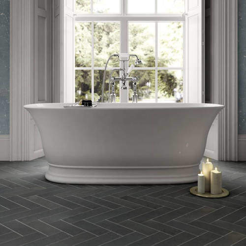 Hudson Reed Baths Farringdon Freestanding Bath 1555x740mm.