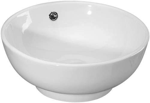 Nuie Basins Round Free Standing Basin (420mm diameter).