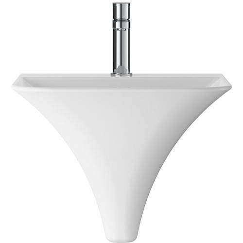 Hudson Reed Ceramics Grace Wall Hung Basin 460mm.