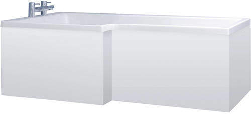 Crown Bath Panels Square Side & End Shower Bath Panels (1700x680mm).