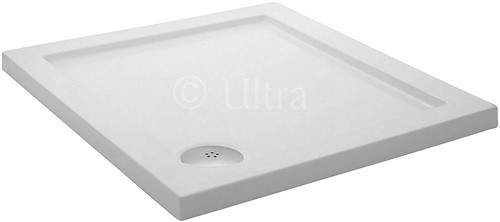 Crown Trays Low Profile Square Shower Tray. 1000x1000x40mm.