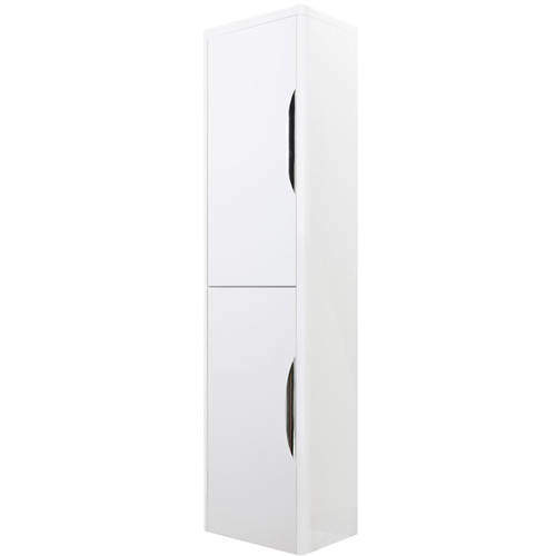 Nuie Parade Wall Mounted Tall Storage Unit 350mm (Gloss White).