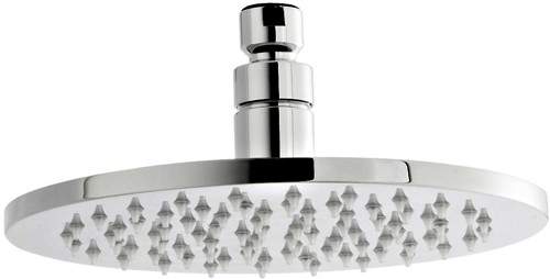 Premier Showers LED Round Shower Head (200mm, Chrome).