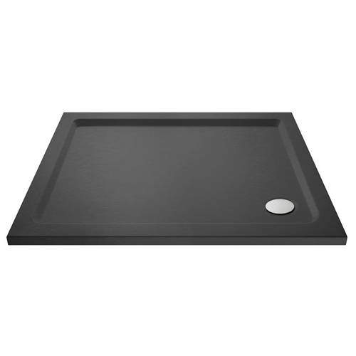 Nuie Trays Rectangular Shower Tray 1200x700mm (Slate Grey).