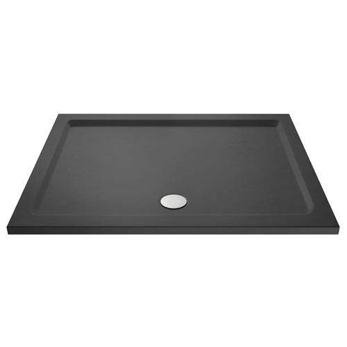 Nuie Trays Rectangular Shower Tray 1400x800mm (Slate Grey).