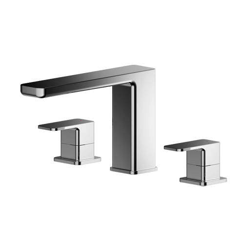 Nuie Windon 3 Hole Bath Filler Tap (Chrome).